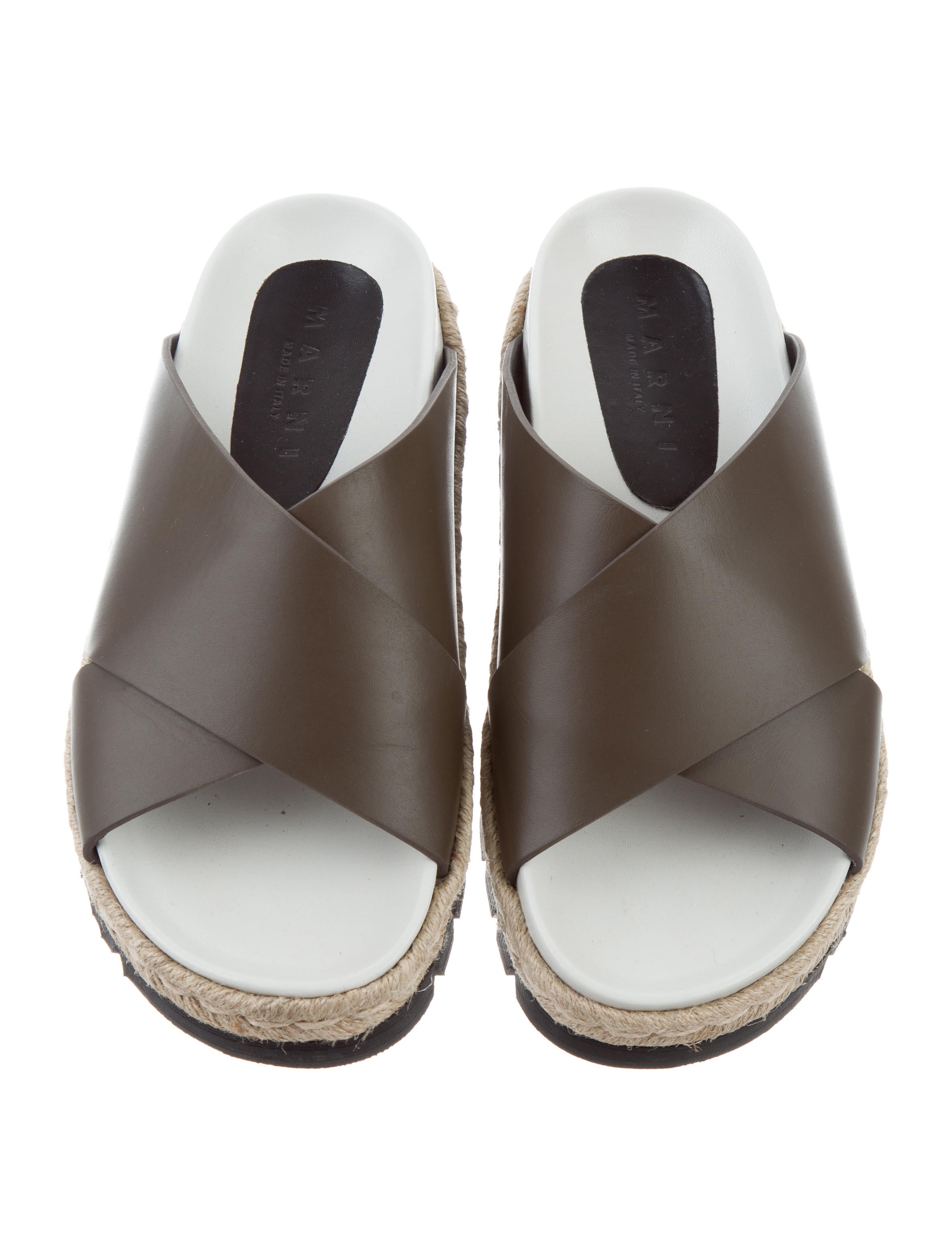 Marni Fussbett Slide Sandals - Shoes - MAN59094 | The RealReal