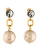 Marni Crystal & Faux Pearl Drop Earrings