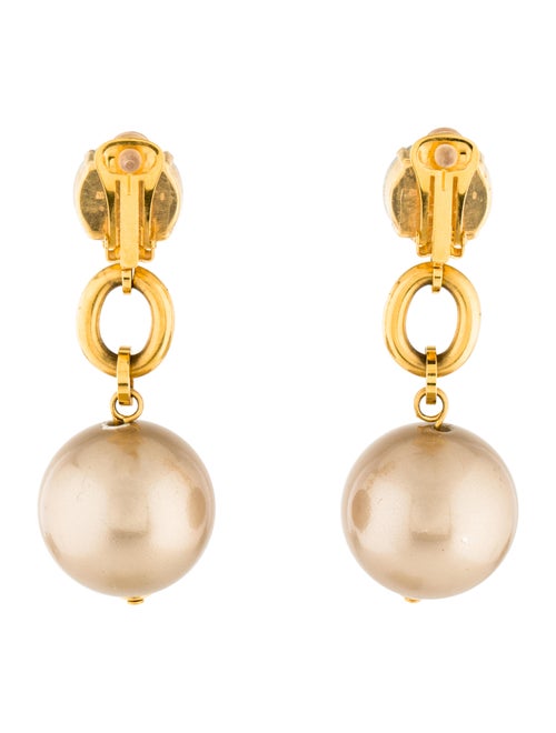 Marni Crystal & Faux Pearl Drop Earrings