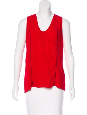 Marni Tops Sleeveless V-Neck Top Us6, IT 42 | M