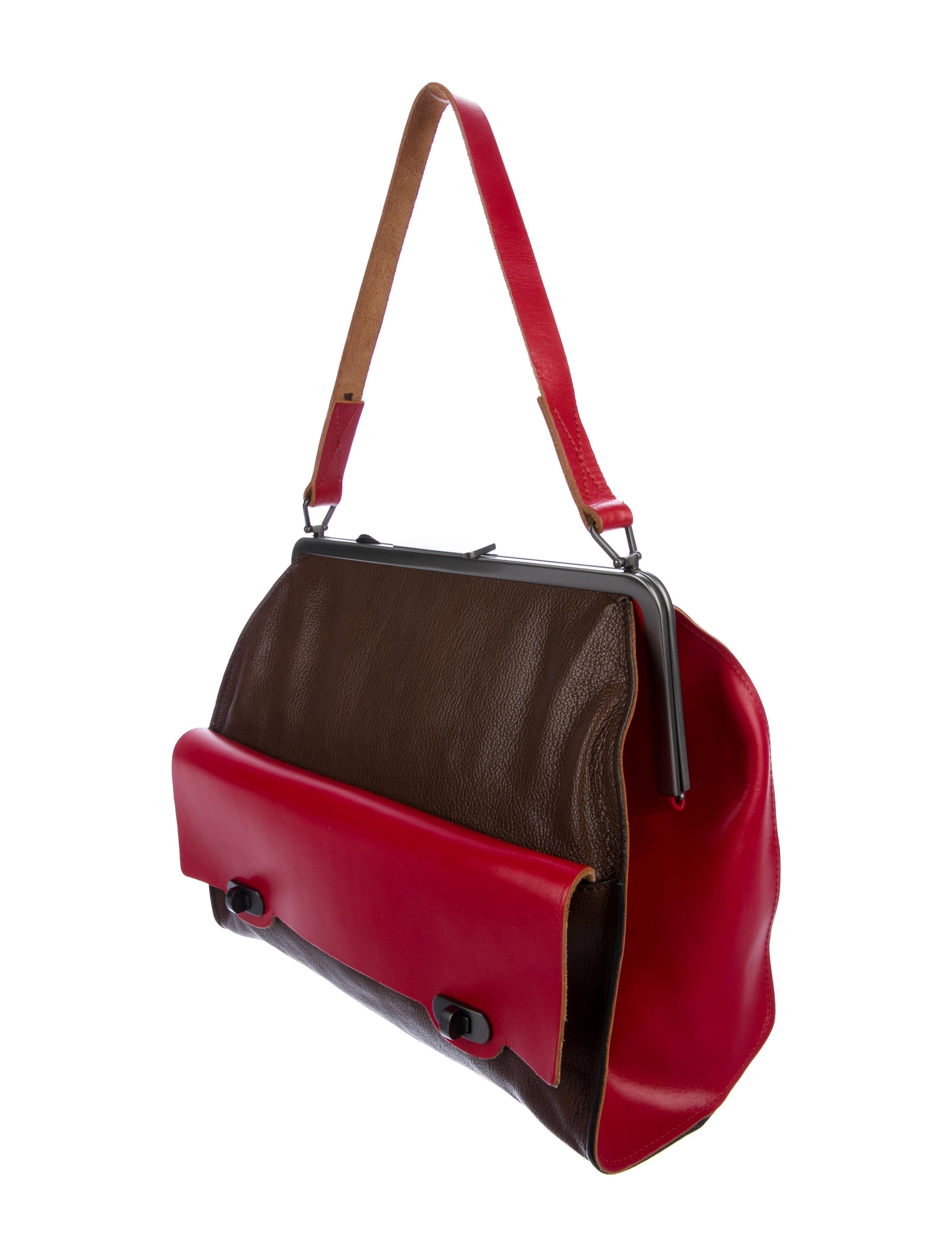 goat leather frame bag