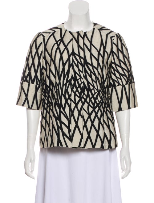 Marni Patterned Collarless Jacket