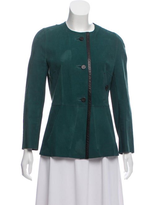 Marni Suede Evening Jacket Green