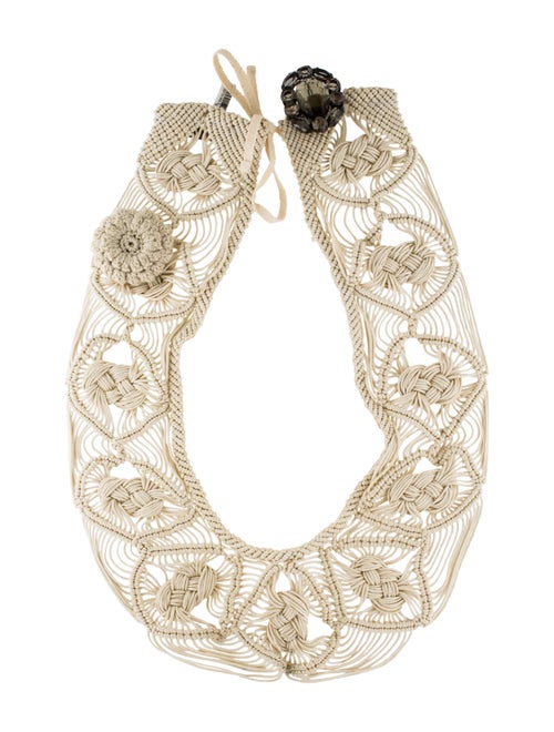 Marni Macramé Bib Necklace