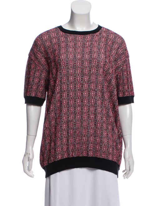Marni Short Sleeve Knit Sweater black
