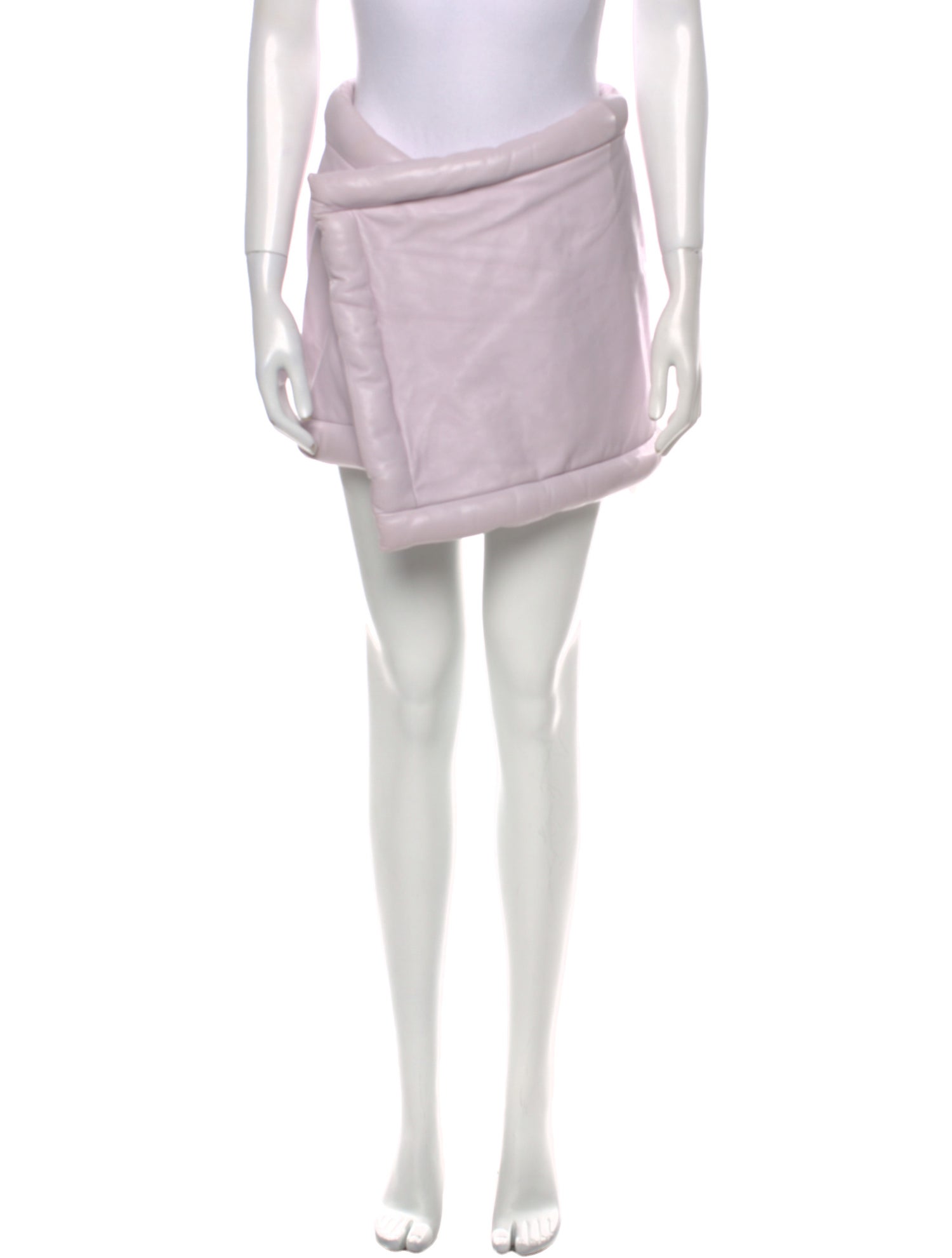 The Mannei Leather Mini Skirt