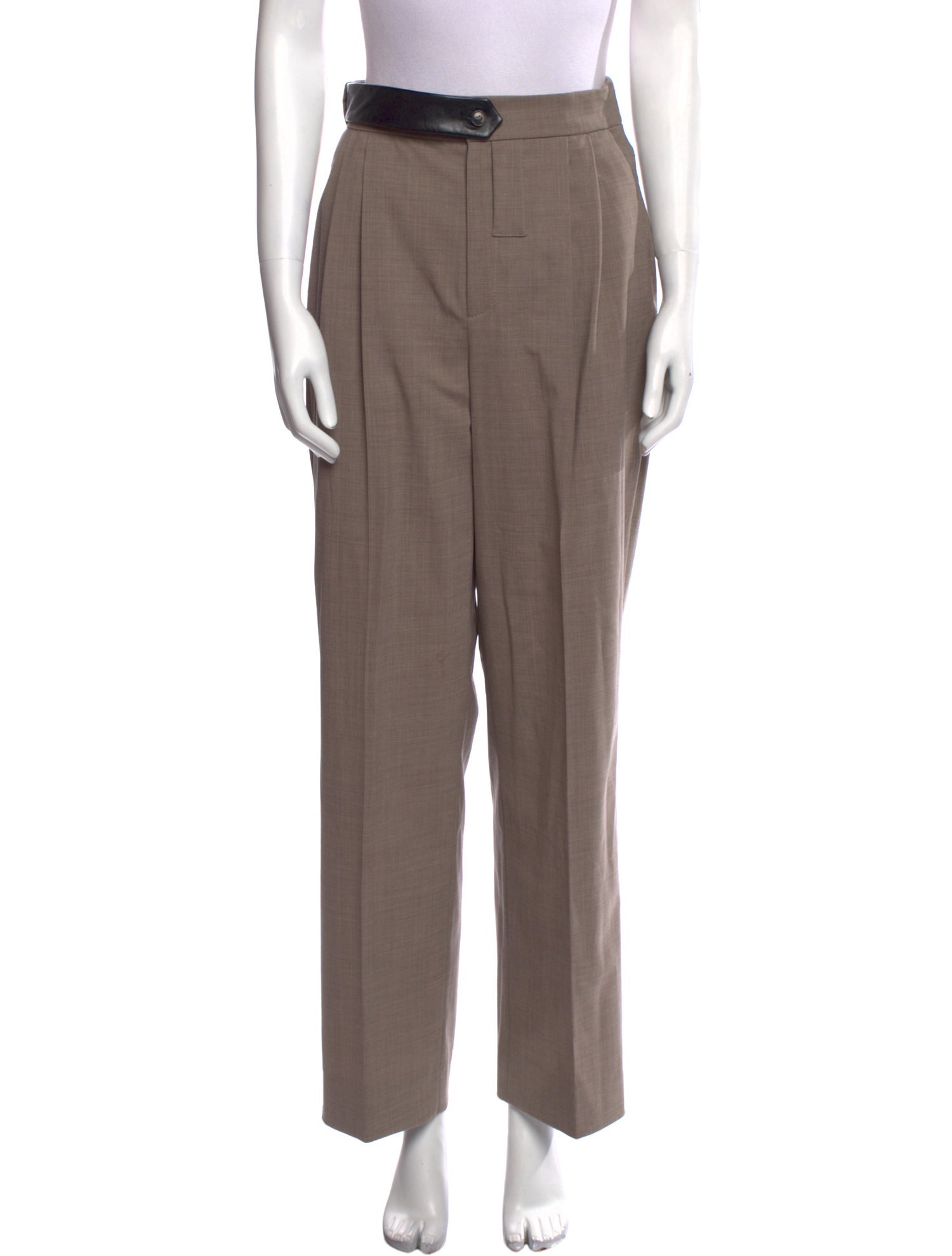 The Mannei Virgin Wool Straight Leg Pants