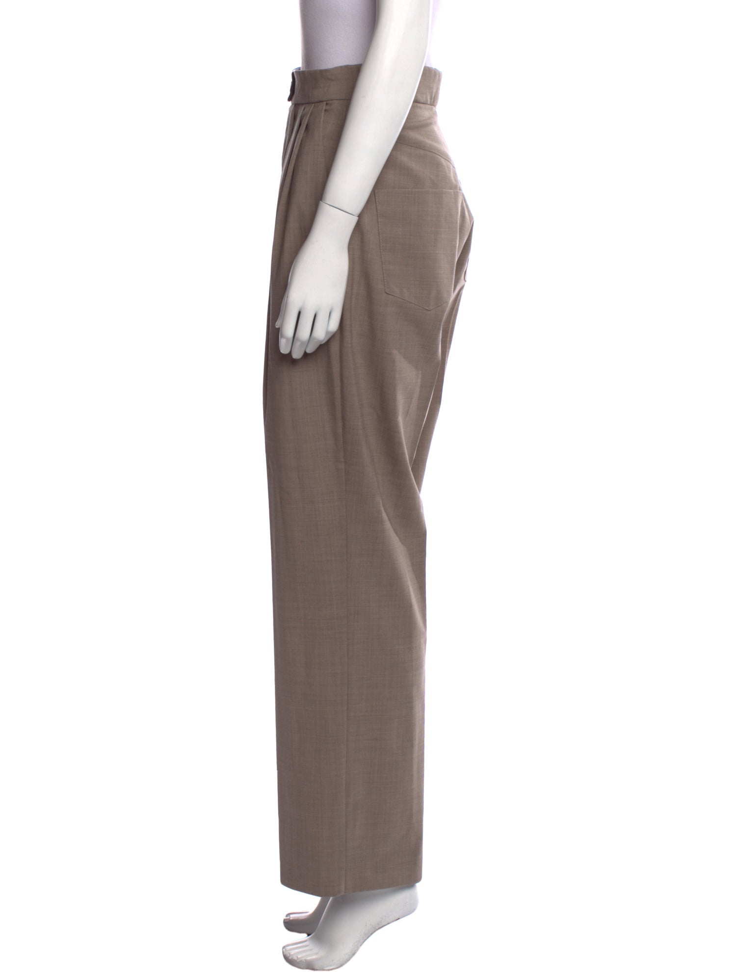 The Mannei Virgin Wool Straight Leg Pants