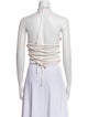 The Mannei Halterneck Sleeveless Crop Top
