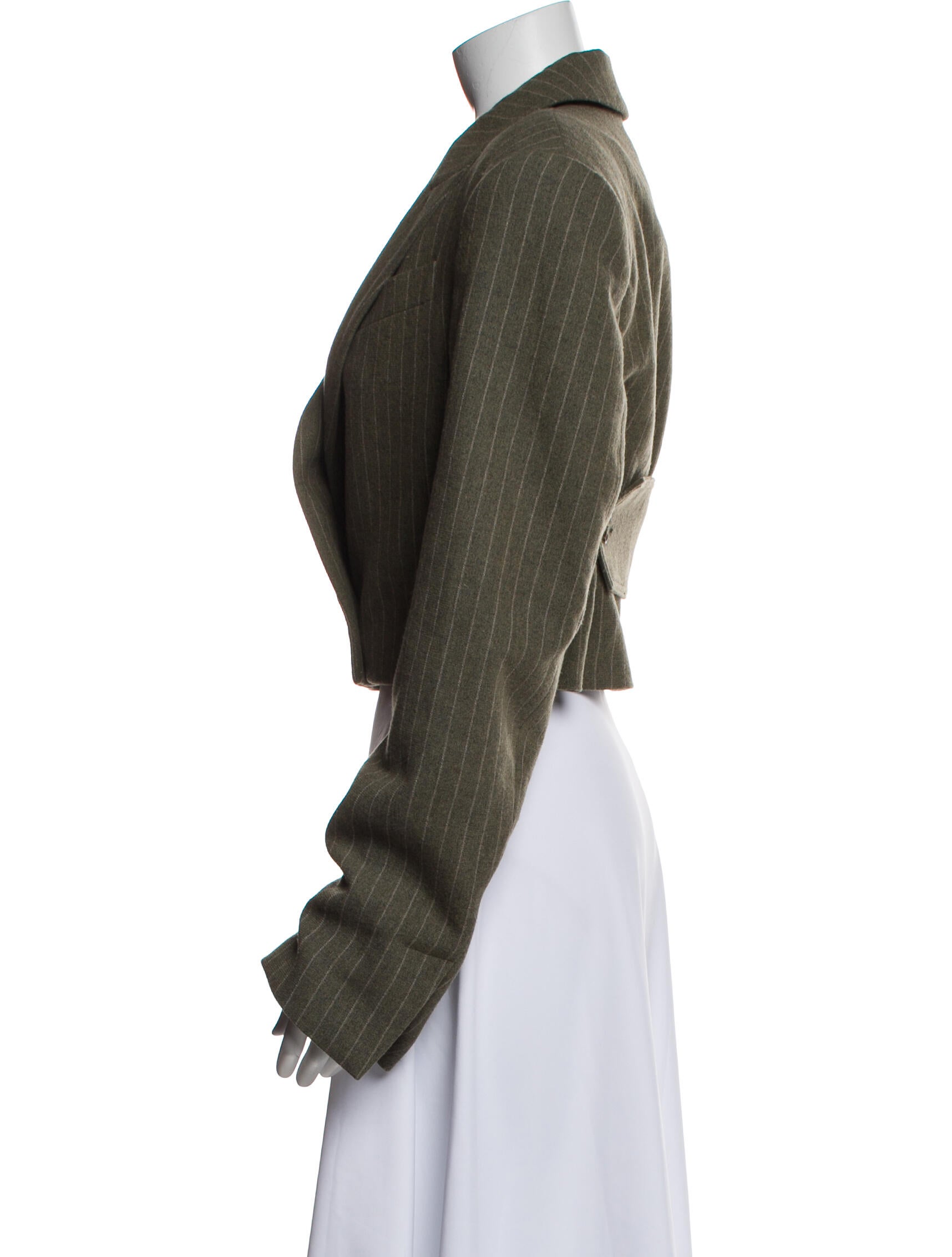 The Mannei Virgin Wool Striped Blazer w/ Tags