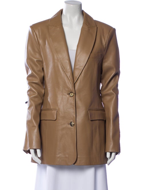 The Mannei Leather Blazer