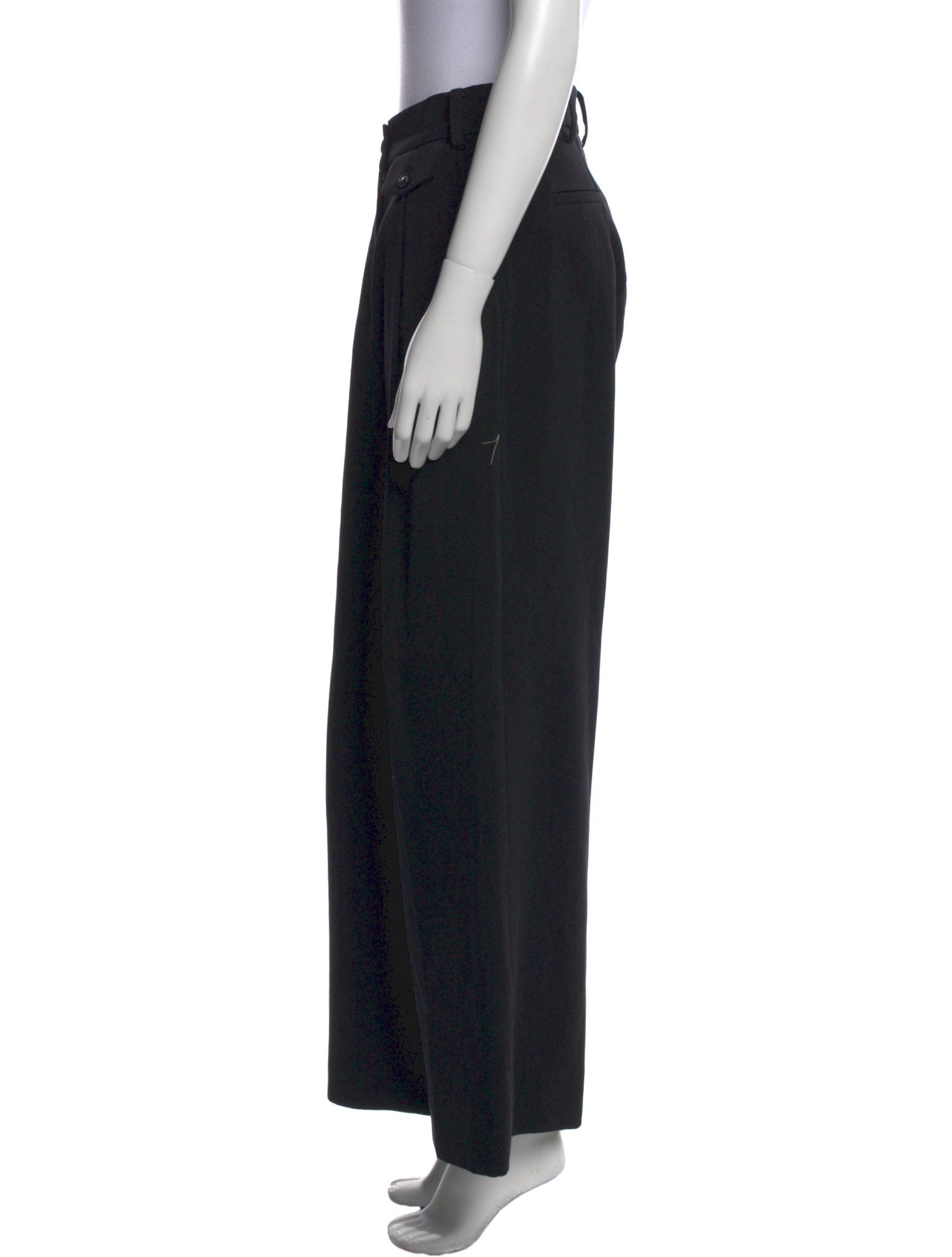 The Mannei Virgin Wool Wide Leg Pants