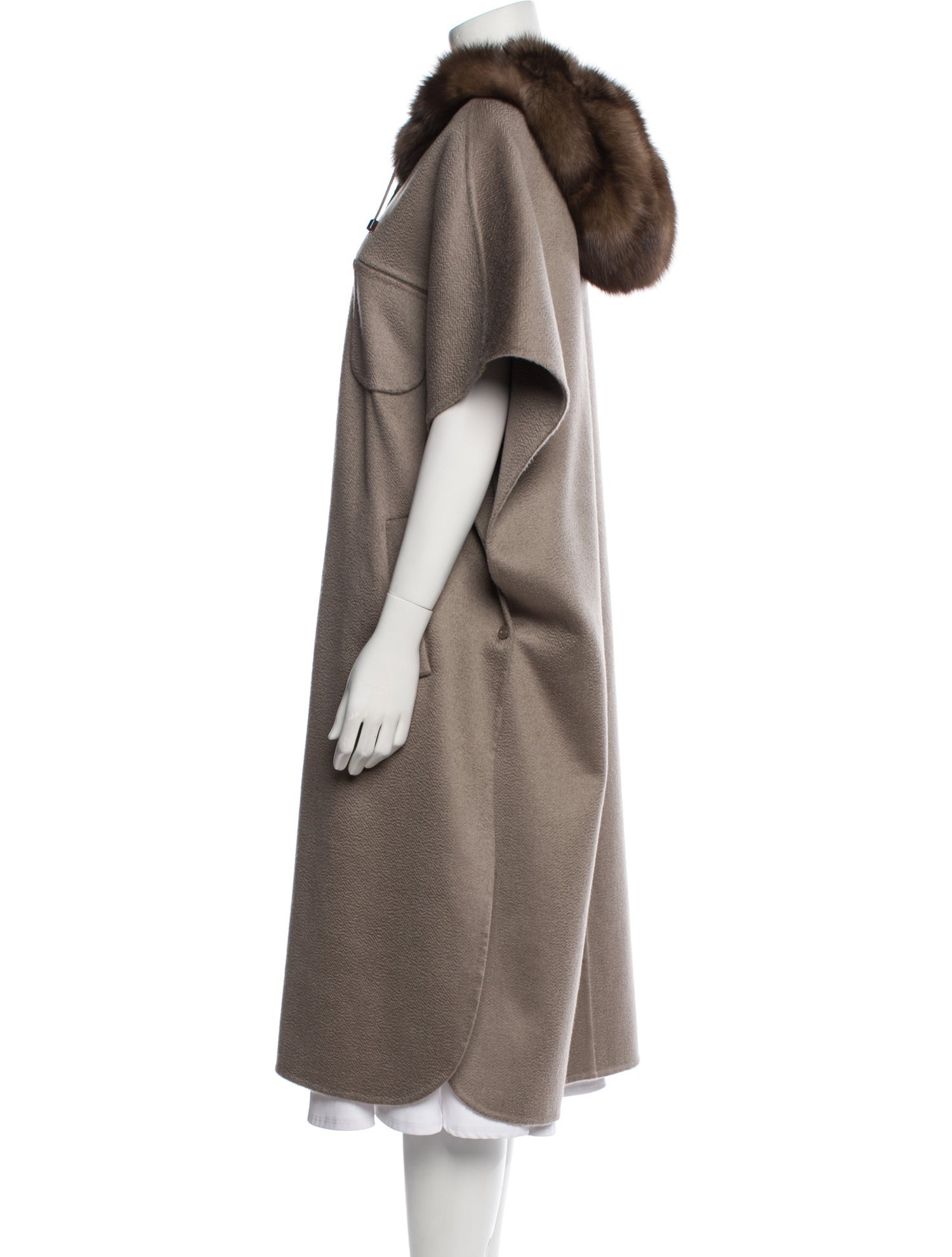 Manzoni 24 Cashmere Fur Coat