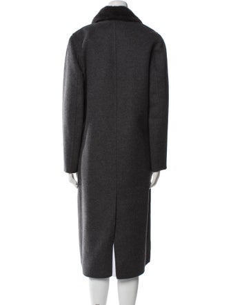 Manzoni 24 Wool Coat with Removable Mink Collar Lining
