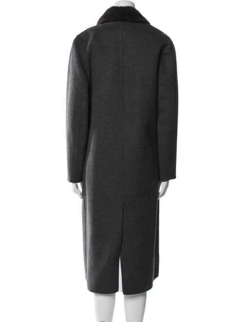 Manzoni 24 Wool Coat with Removable Mink Collar Lining
