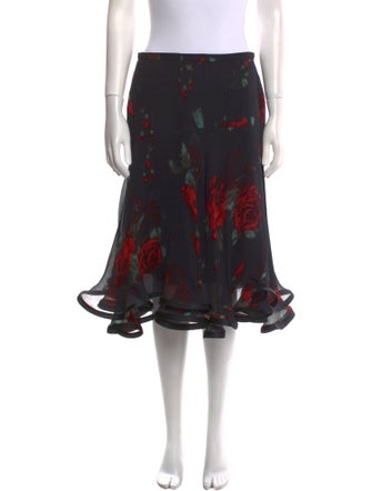 Manzoni 24 Floral Print Knee-Length Skirt