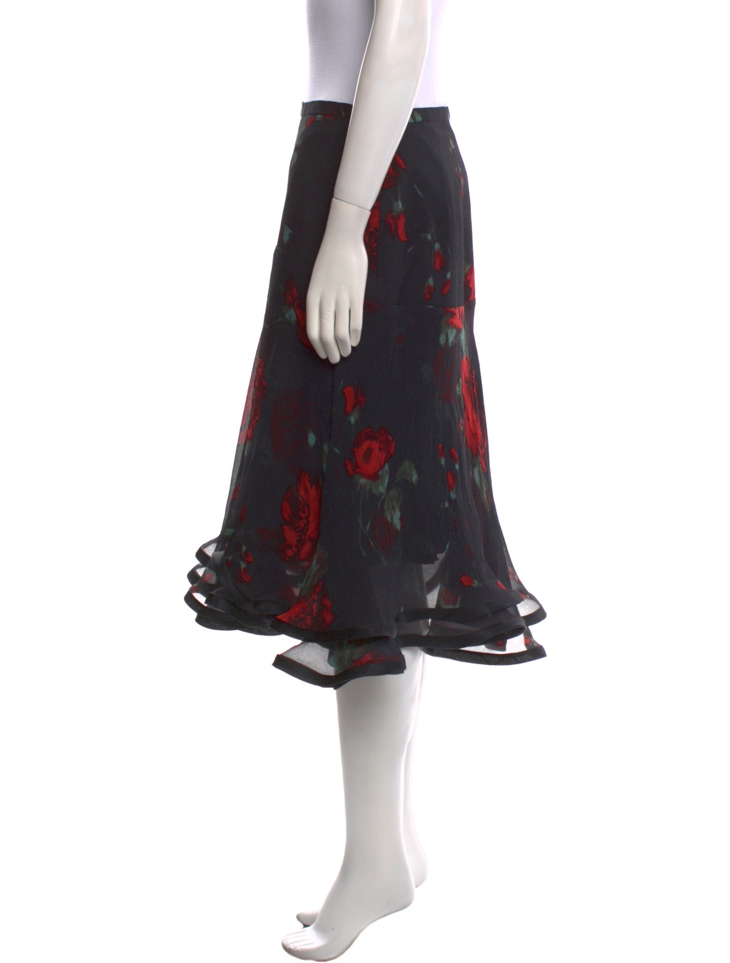 Manzoni 24 Floral Print Knee-Length Skirt