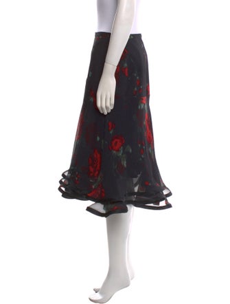 Manzoni 24 Floral Print Knee-Length Skirt