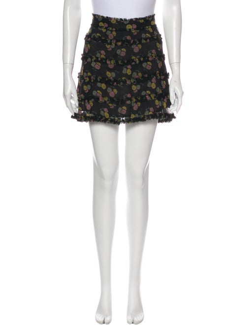 Marc Jacobs Silk Mini Skirt Black