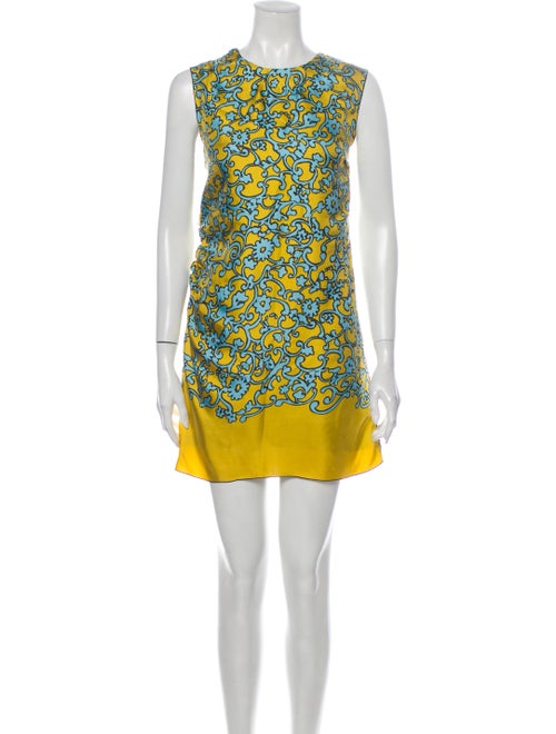 Marc Jacobs Silk Mini Dress Gold