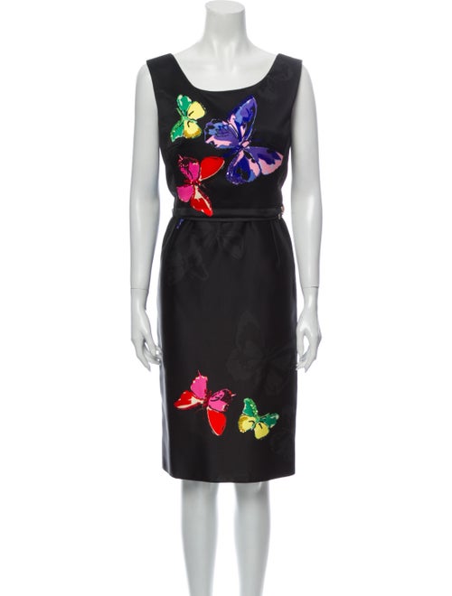 Marc Jacobs Floral Print Knee-Length Dress