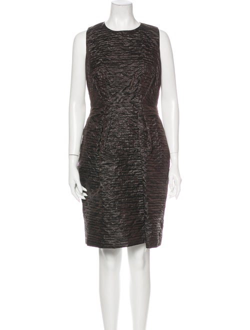 Marc Jacobs Silk Knee-Length Dress Brown