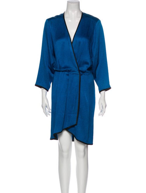 Marc Jacobs V-Neck Knee-Length Dress Blue