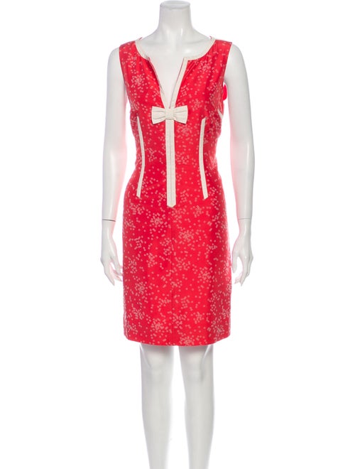 Marc Jacobs Silk Mini Dress Red