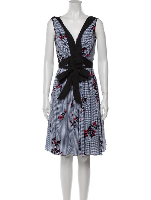 Marc Jacobs Printed Knee-Length Dress Blue