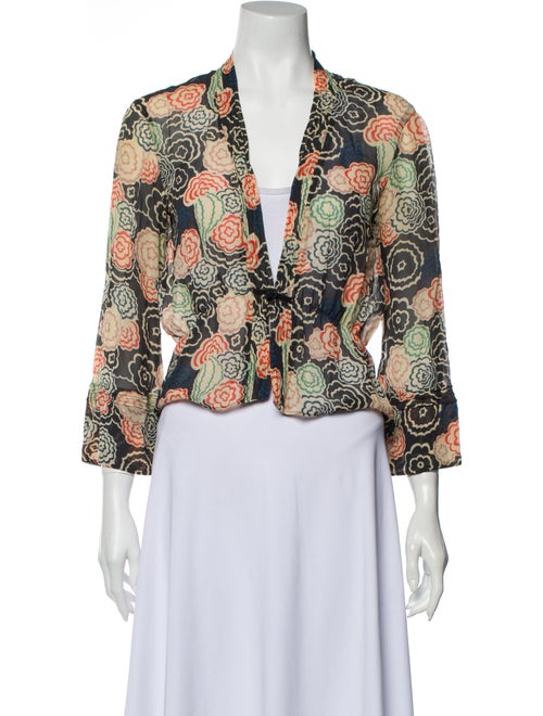 Marc Jacobs Silk Floral Print Blouse