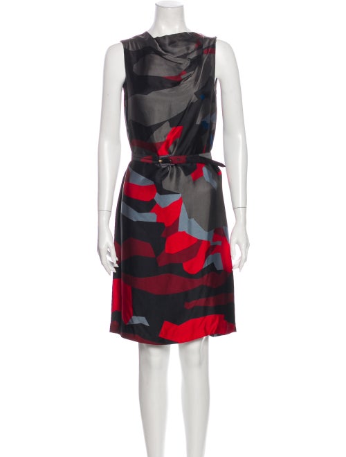 Marc Jacobs Printed Knee-Length Dress Grey