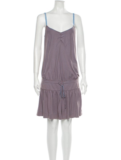 Marc Jacobs Striped Knee-Length Dress Pink