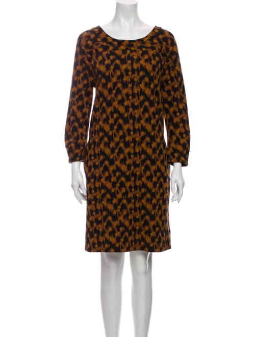 Marc Jacobs Printed Knee-Length Dress Orange