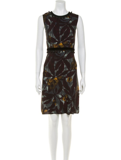 Marc Jacobs Printed Knee-Length Dress Blue