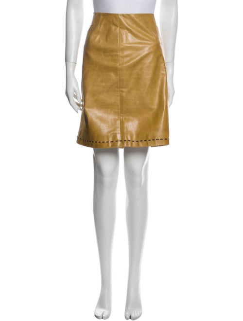Marc Jacobs Leather Knee-Length Skirt