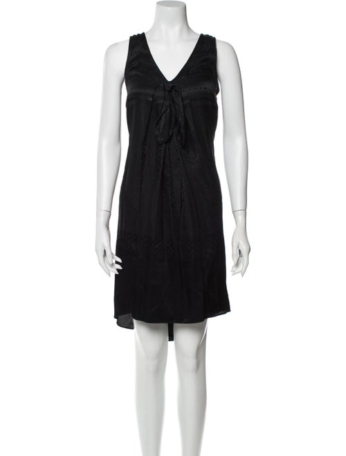 Marc Jacobs Silk Knee-Length Dress Black