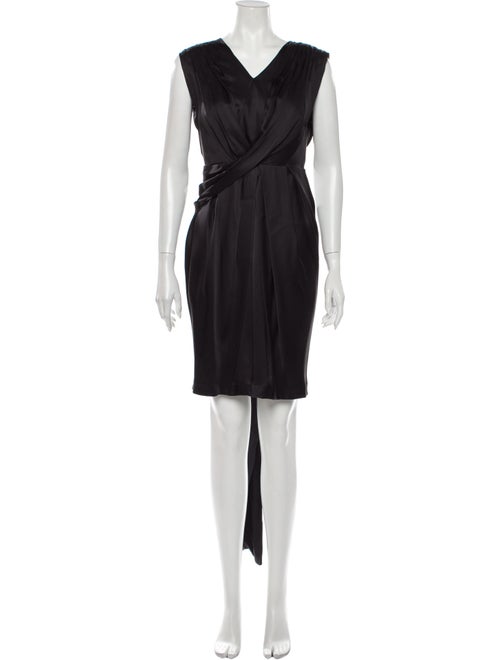 Marc Jacobs Silk Knee-Length Dress Black