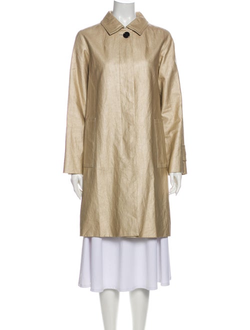 Marc Jacobs Linen Trench Coat Gold