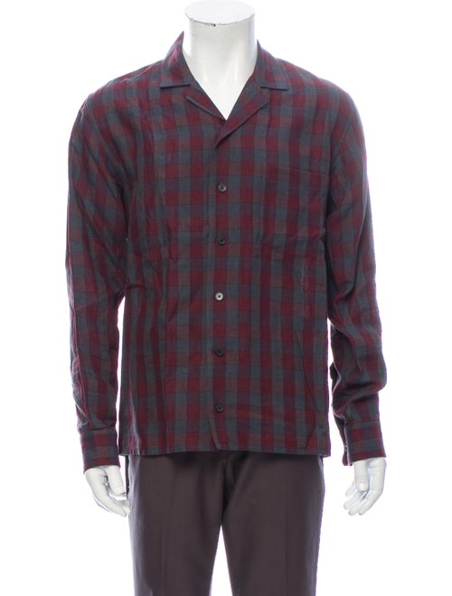 Marc Jacobs Linen Plaid Print Shirt