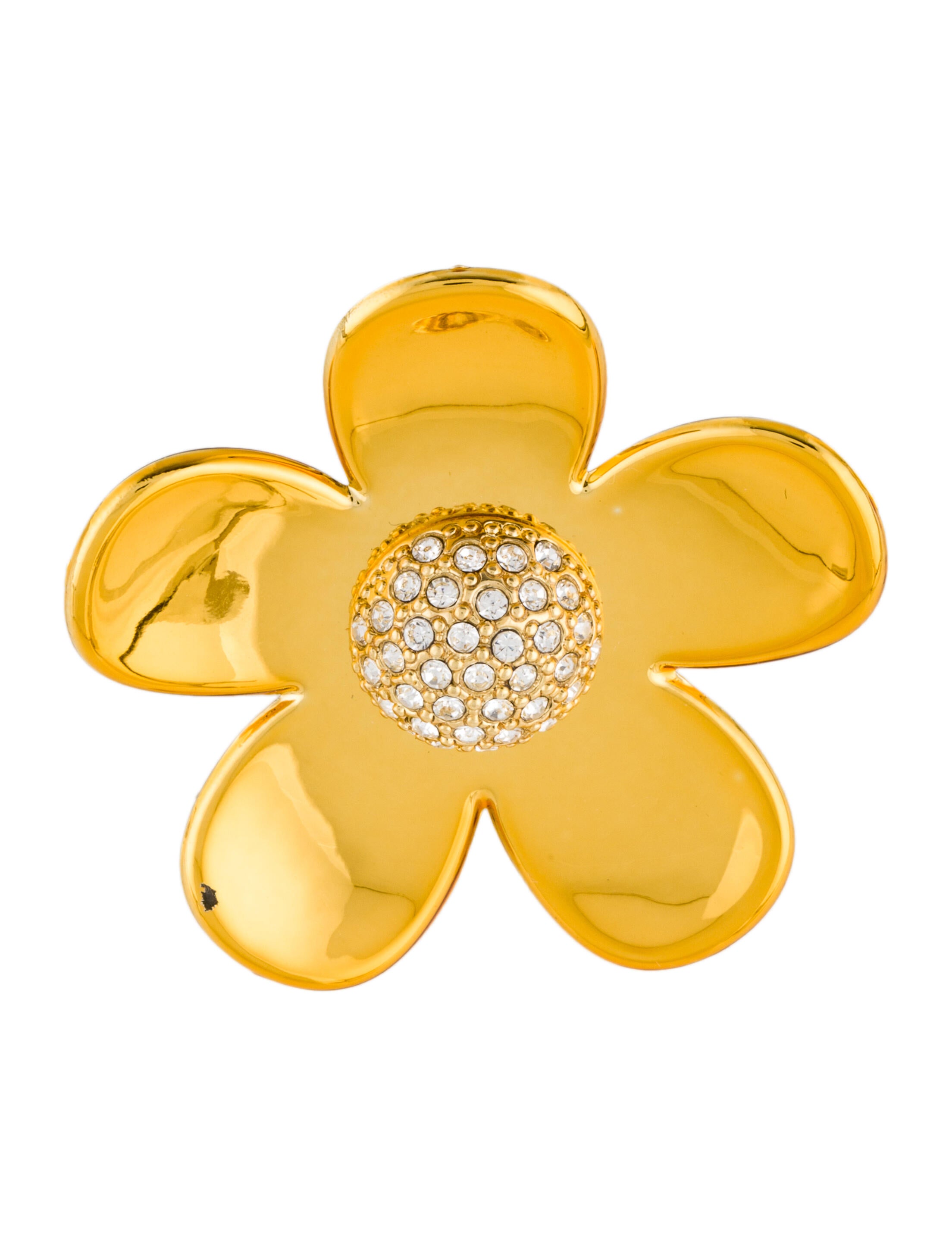 【激レア】PMO DAISY PIN SET #1 YELLOW Marc Jacobs Daisy Sparkle Pin Brooch - Gold-Tone Metal Pin