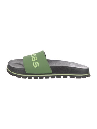 Marc Jacobs Leather Printed Slides