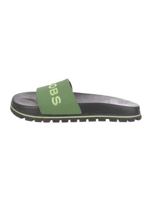 Marc Jacobs Leather Printed Slides
