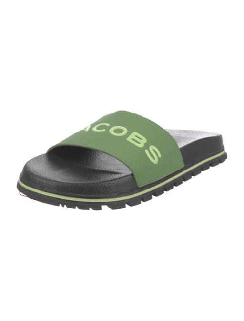 Marc Jacobs Leather Printed Slides