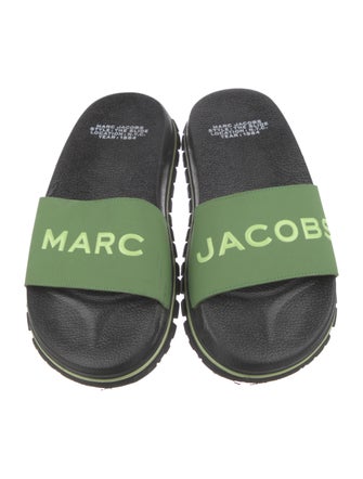 Marc Jacobs Leather Printed Slides