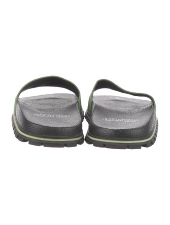 Marc Jacobs Leather Printed Slides