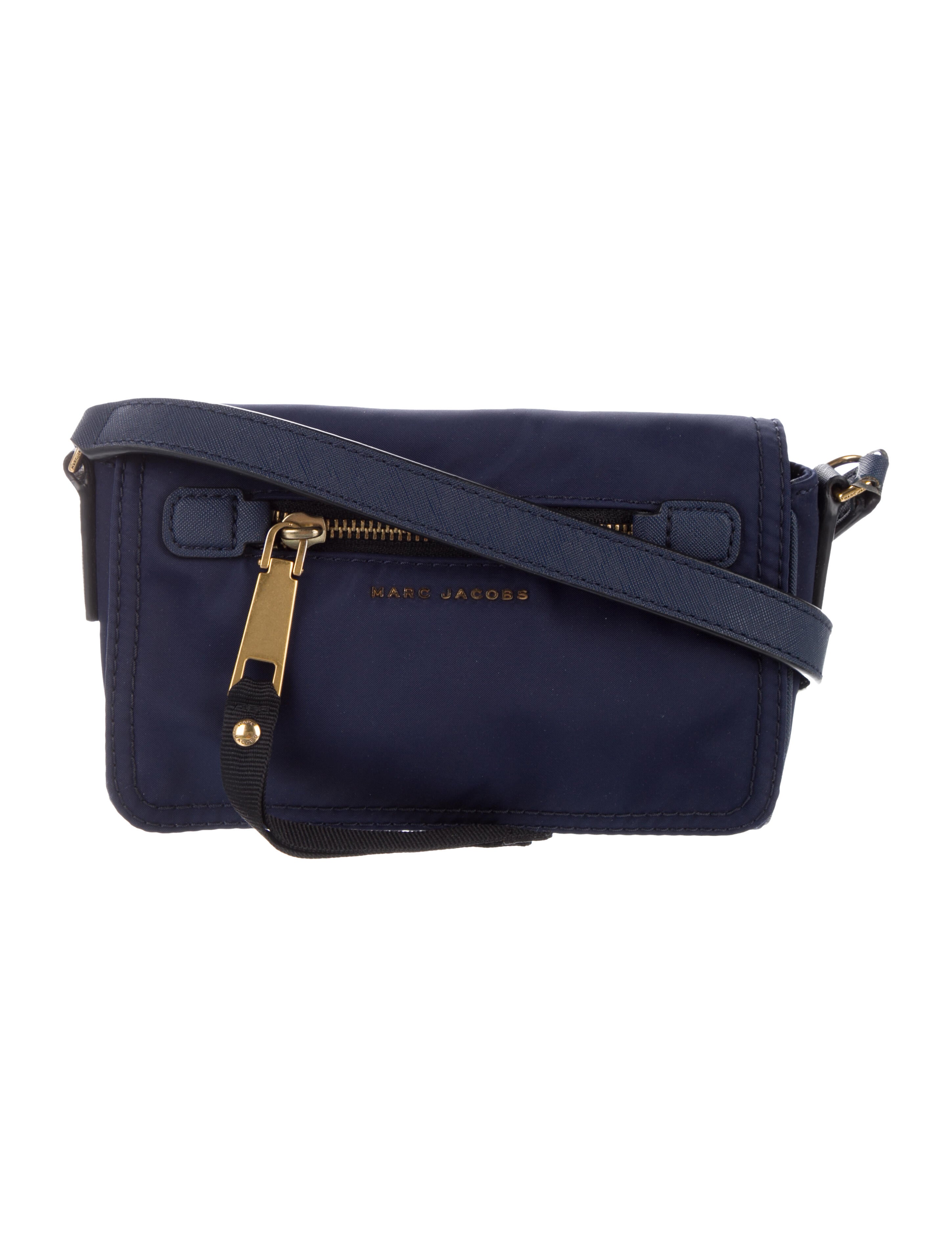 Marc Jacobs The Boho Grind Leather Crossbody Bag Blue Crossbody Bags