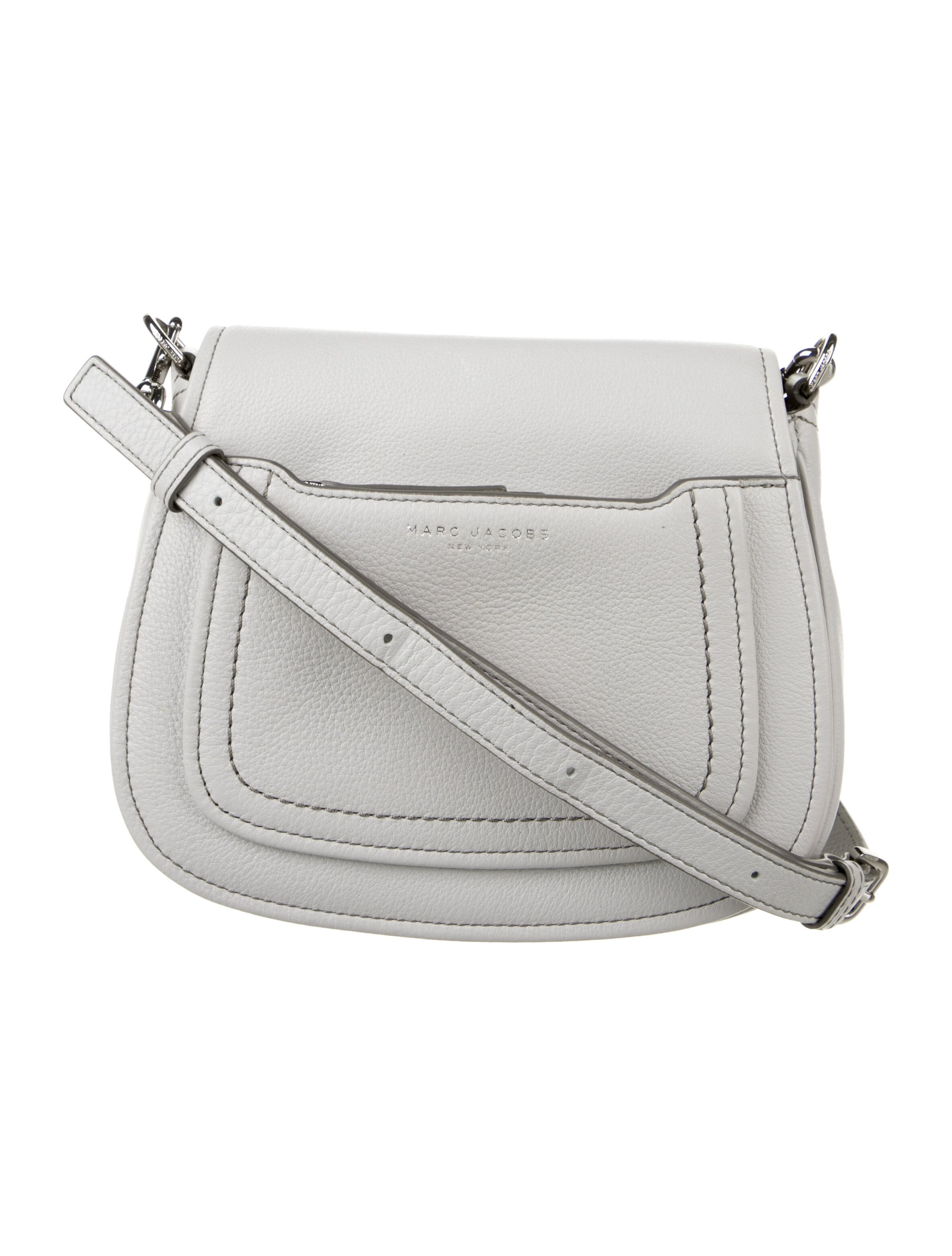 Marc Jacobs The Boho Grind Leather Crossbody Bag Blue Crossbody Bags