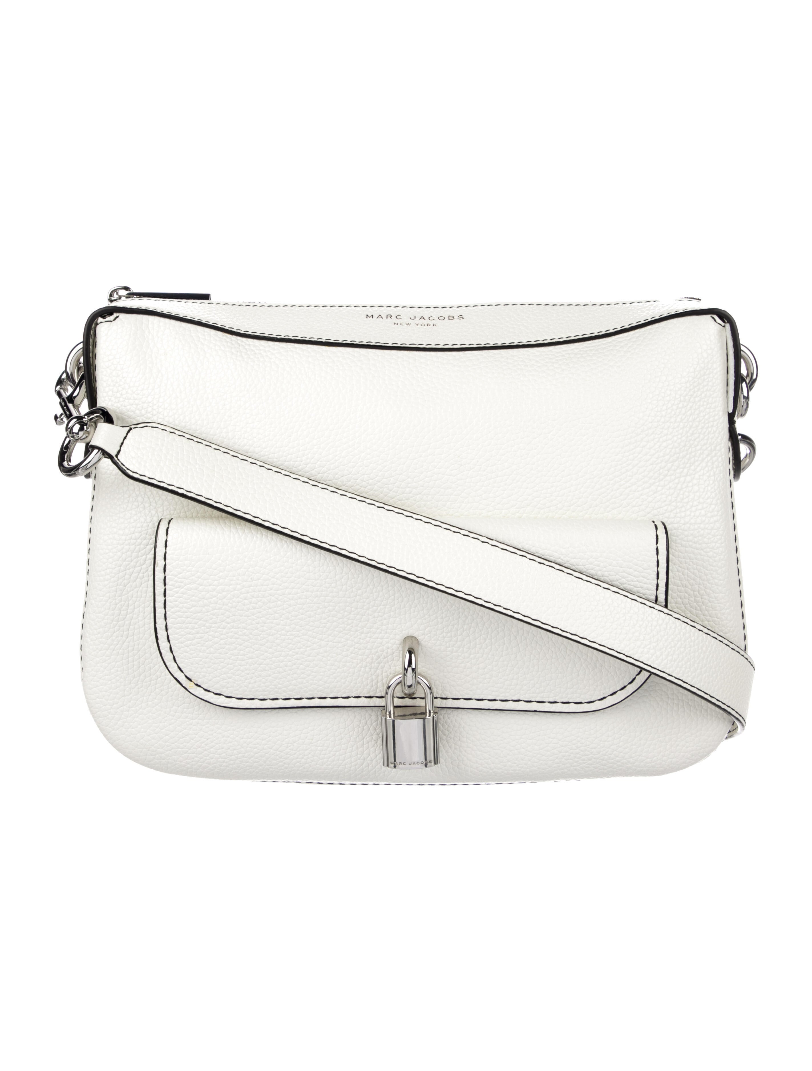 Marc Jacobs Leather Shoulder Bag White Shoulder Bags, Handbags