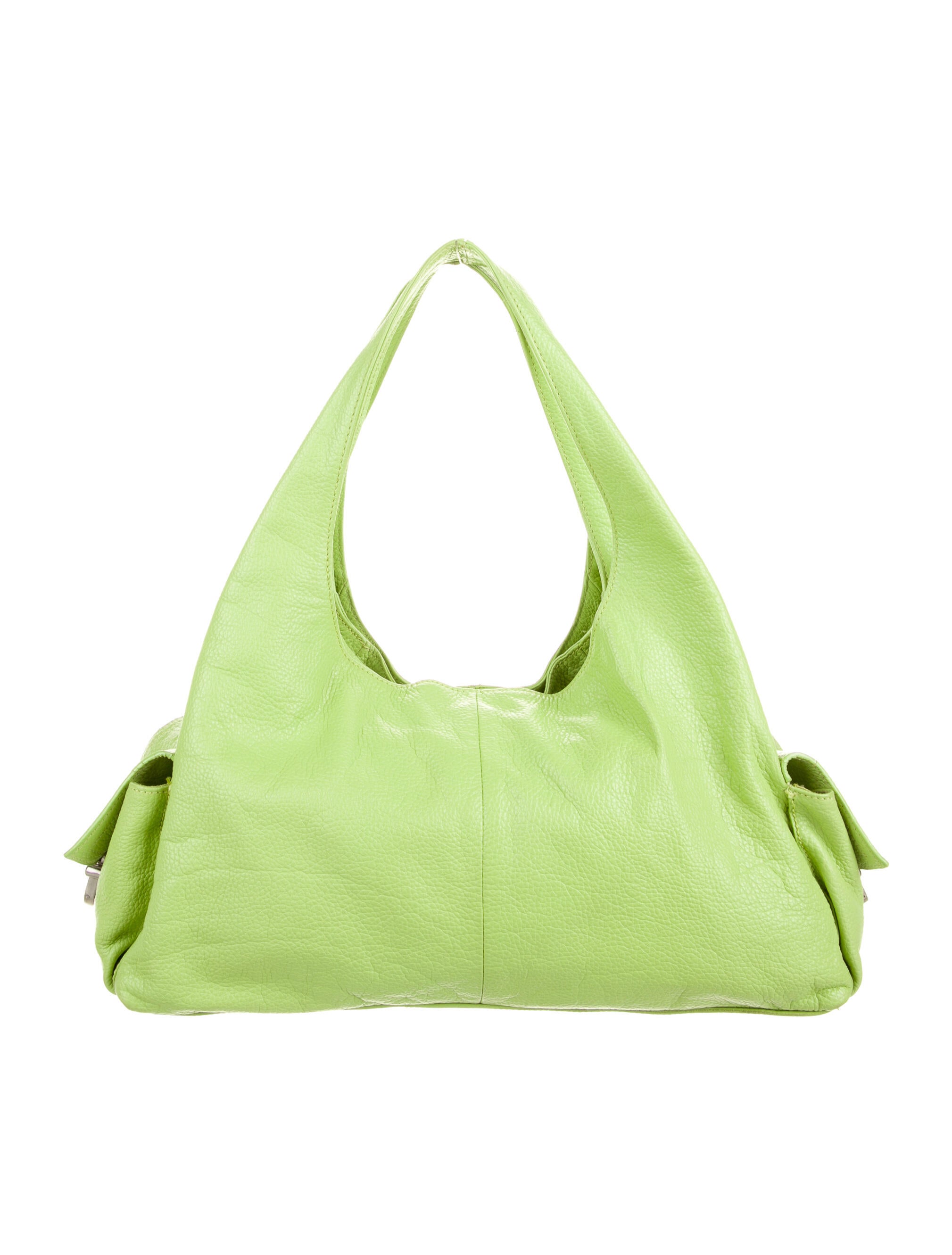Marc Jacobs Leather Shoulder Bag Green Shoulder Bags, Handbags