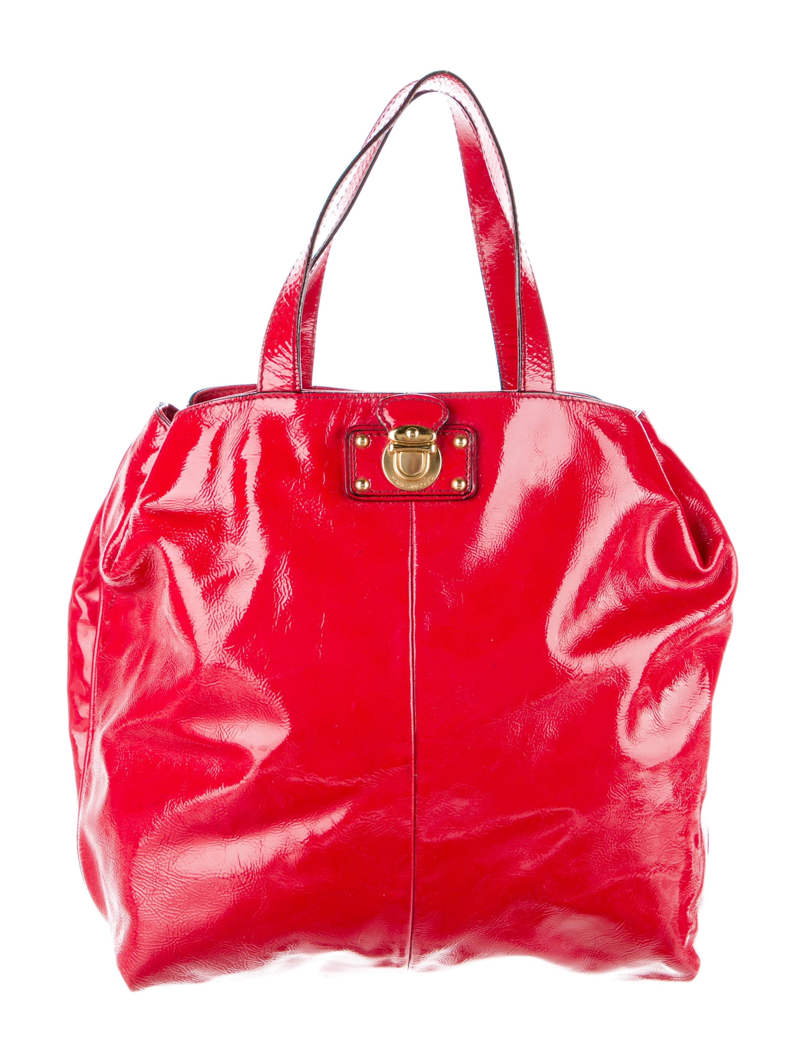 Marc Jacobs Patent Leather Shoulder Bag Red Shoulder Bags, Handbags
